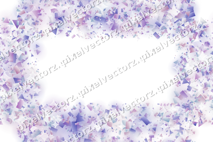 Nahtloser Glitzerrahmen in Violett und Blau auf transparentem Grund