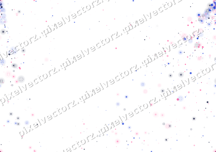Nahtloser Glitzerfächer aus Sternen und Funken auf transparentem Grund