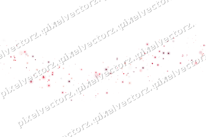 Nahtlose Glitzerwelle aus Herzen in Rosa auf transparentem Grund