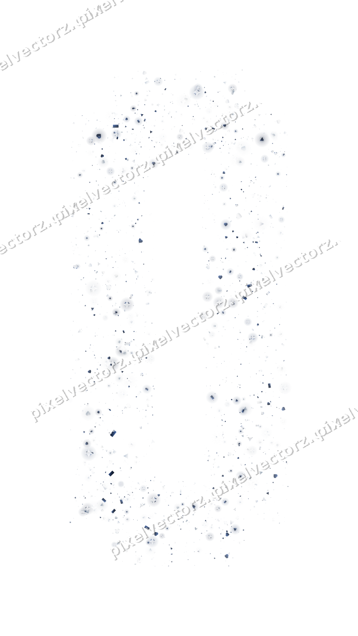 Nahtloser Glitzerrahmen in Dunkelblau und Weiß auf transparentem Grund
