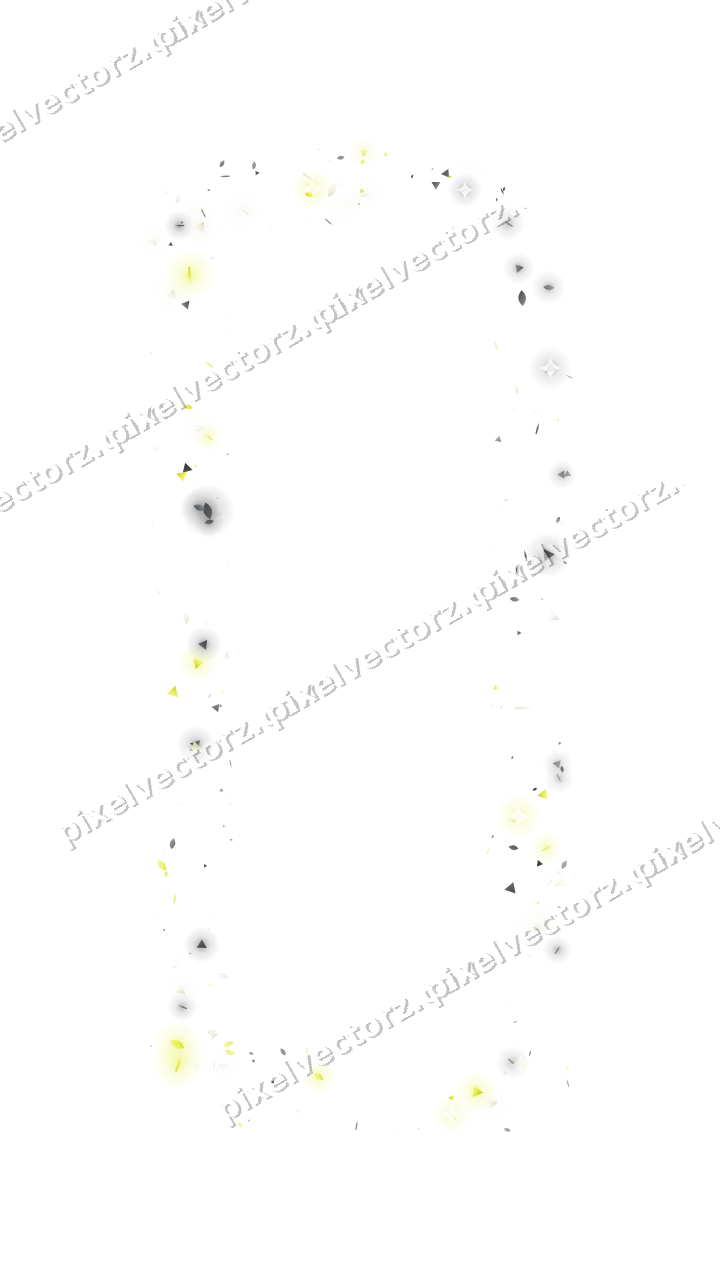 Nahtloser Glitzerrahmen in Gelb und Grau auf transparentem Grund