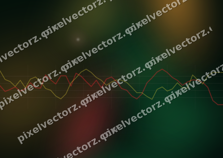 Leuchtender Neon Diagramm Hintergrund in Rot und Orange