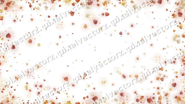 Nahtlose Glitzervignette aus Herzen in Orange auf transparentem Grund