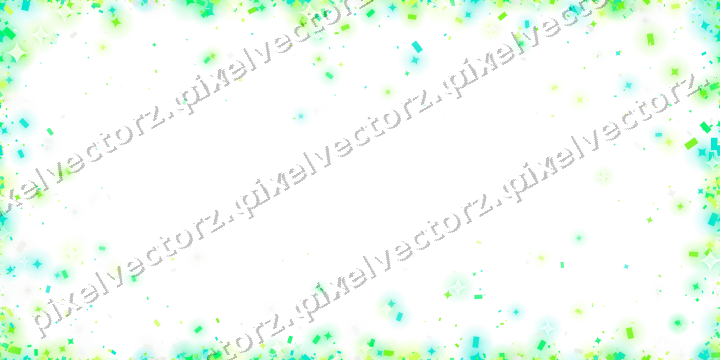 Nahtlose Glitzervignette in Grün und Limette auf transparentem Grund
