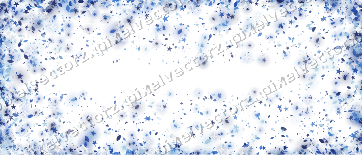 Nahtlose Glitzervignette in Blau und Türkis auf transparentem Grund