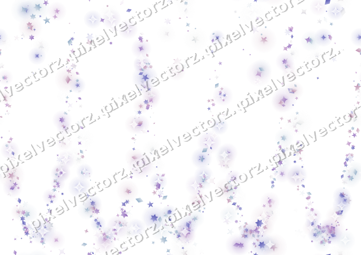 Nahtlose Glitzergirlande in Violett und Blau auf transparentem Grund