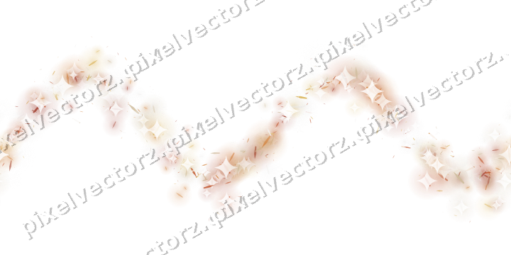 Nahtlose Glitzerwelle aus Splittern in Orange auf transparentem Grund