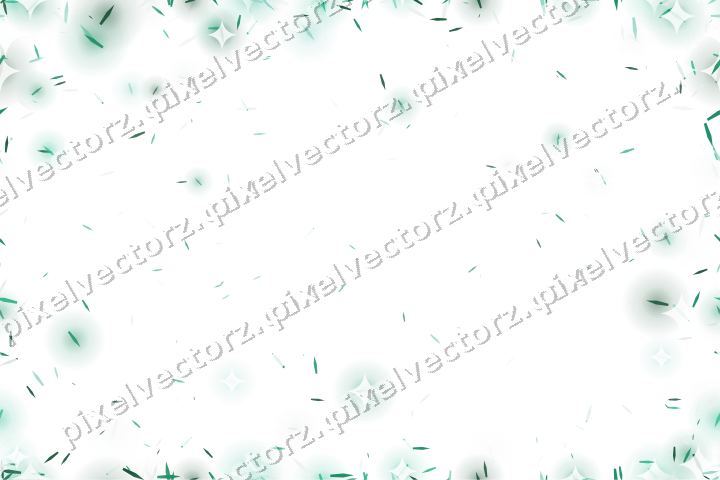 Nahtlose Glitzervignette aus Splittern auf transparentem Grund