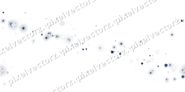 Nahtloses Glitzerband aus Sternen auf transparentem Grund