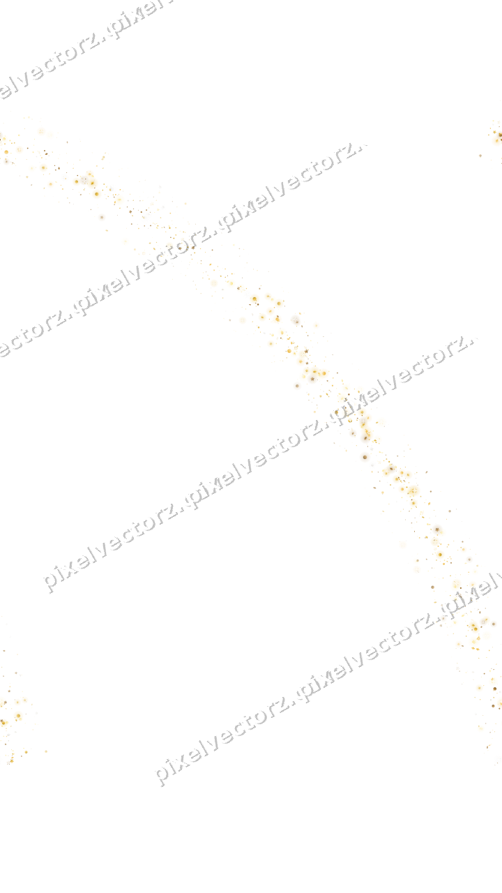 Nahtloser Glitzerbogen aus Blüten und Tropfen auf transparentem Grund