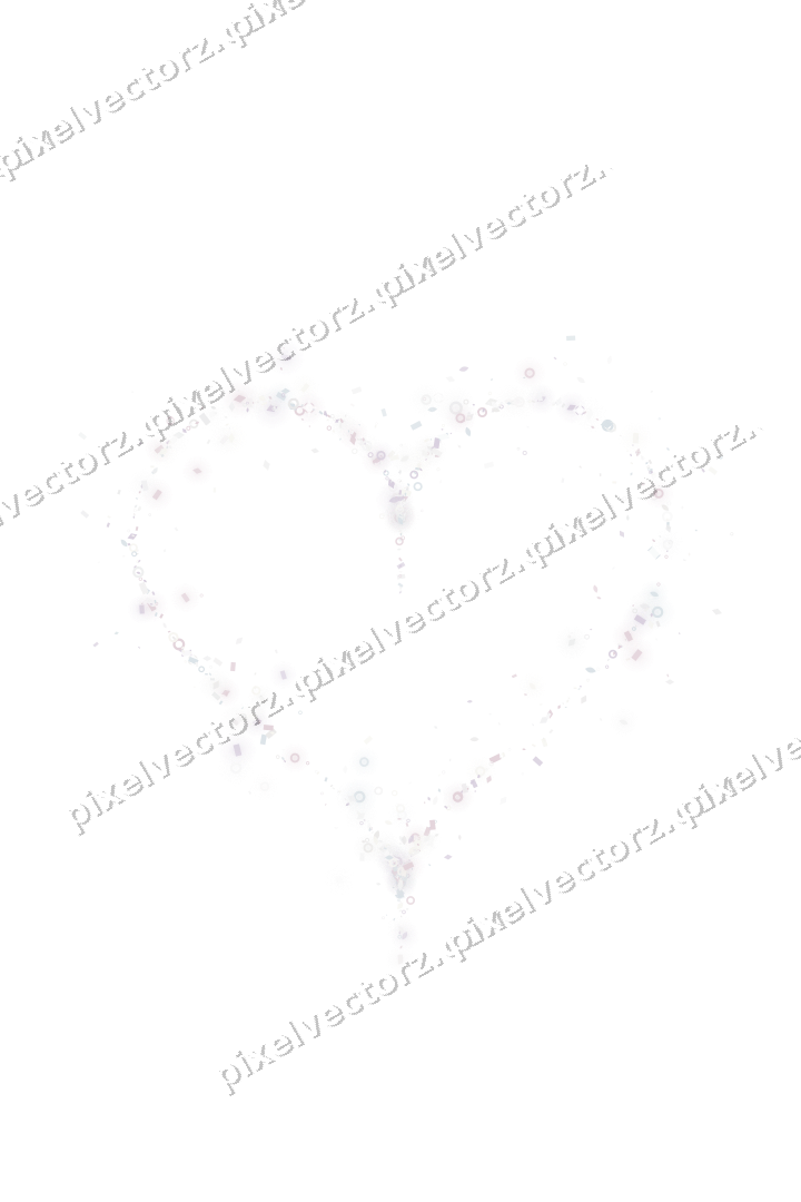 Nahtloses Glitzerherz aus Tropfen und Ringen auf transparentem Grund