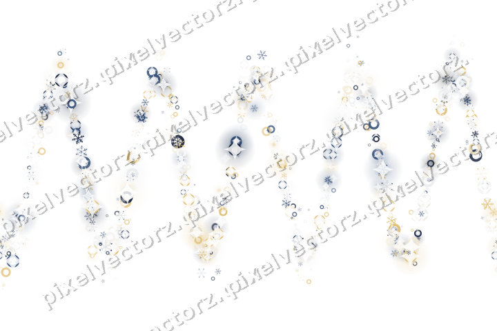 Nahtlose Glitzerwelle in Dunkelblau auf transparentem Grund