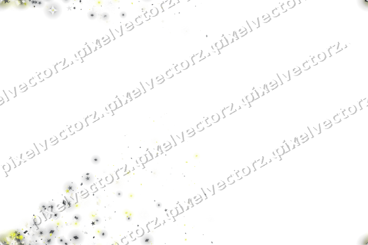 Nahtloser Glitzerfächer aus Sternen und Rauten auf transparentem Grund