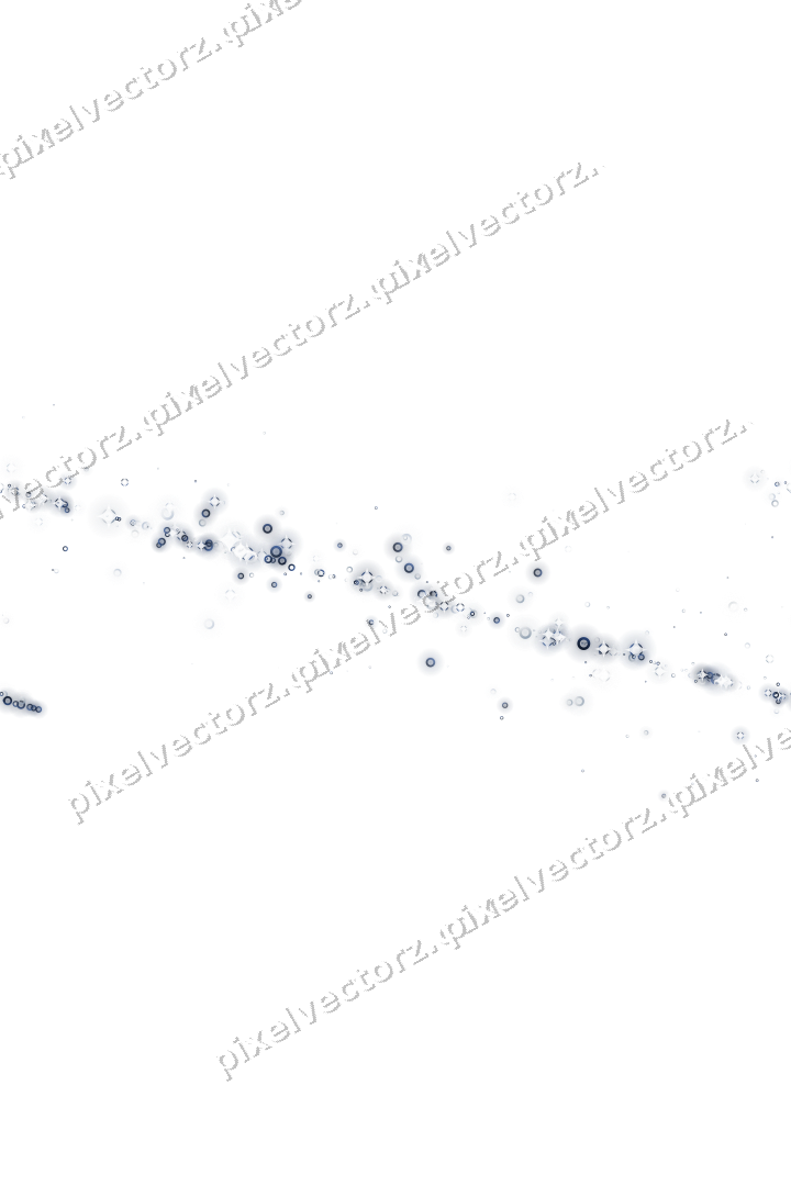 Nahtloses Glitzerband aus Ringen in Dunkelblau auf transparentem Grund