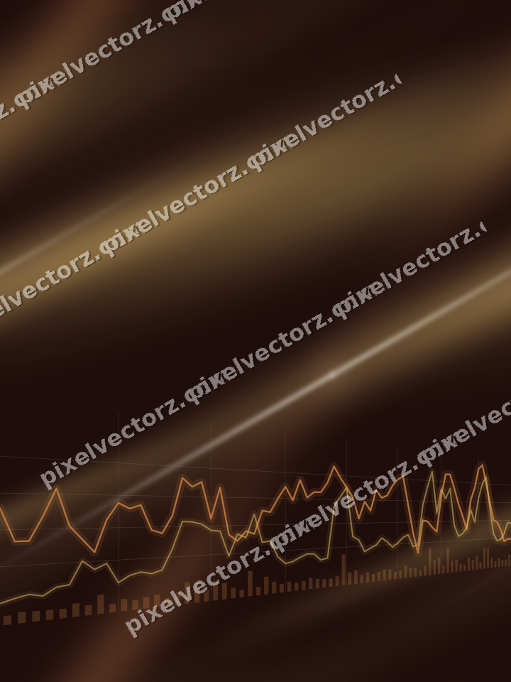 Nahtloser Neon Diagramm Hintergrund in Orange und Bernstein