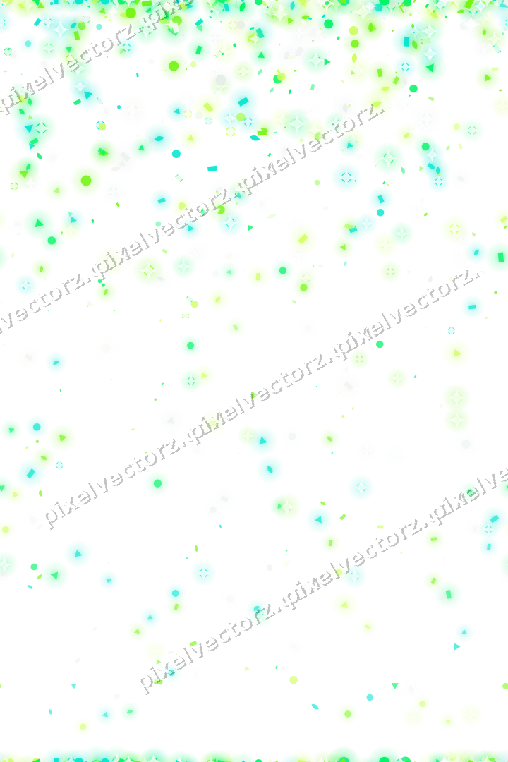 Nahtloser Glitzerregen aus Tropfen und Punkten auf transparentem Grund