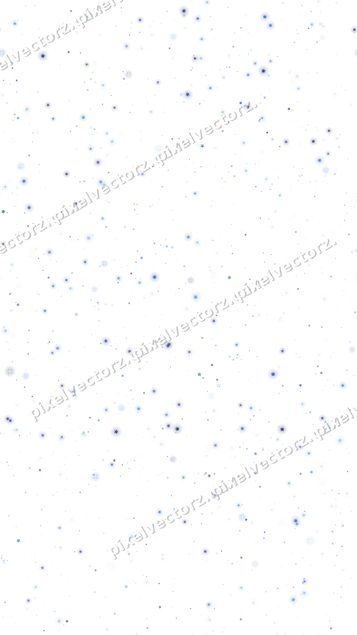 Nahtlose Glitzerstreuung aus Blüten in Blau auf transparentem Grund