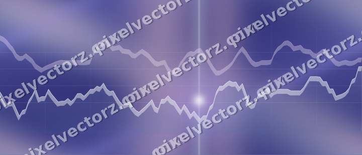 Nahtloser Neon Diagramm Hintergrund in Violett und Blau