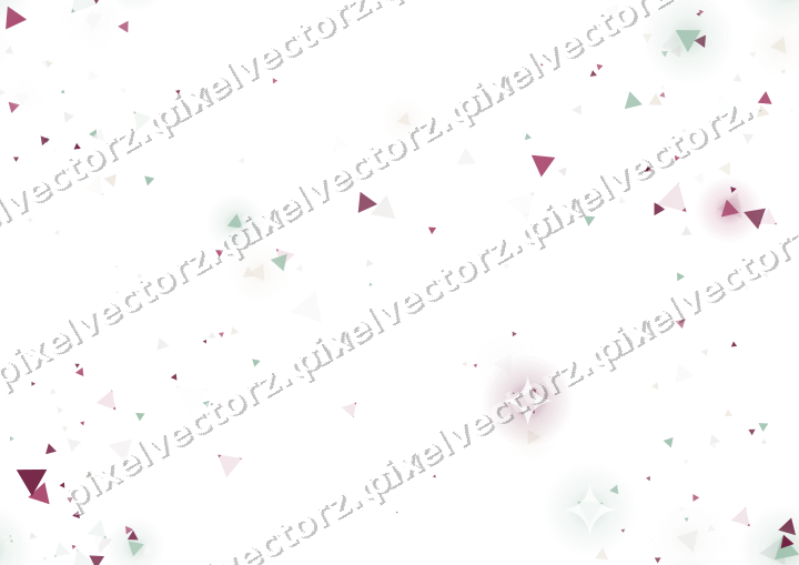 Nahtloser Glitzerkranz aus Dreiecken auf transparentem Grund