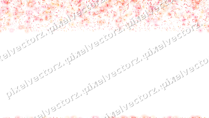 Nahtloser Glitzerregen aus Splittern in Rot auf transparentem Grund