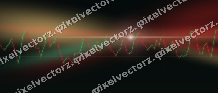 Leuchtender Neon Diagramm Hintergrund in Rot und Grün