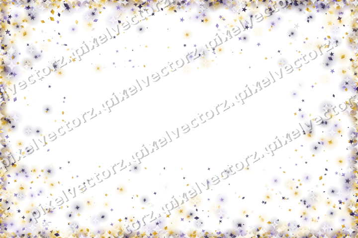 Nahtlose Glitzervignette in Bernstein auf transparentem Grund