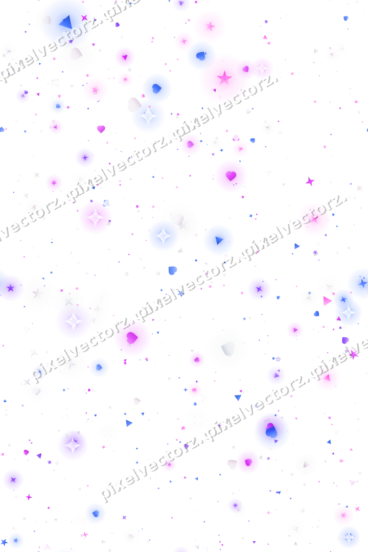 Nahtlose Glitzerstreuung in Violett und Blau auf transparentem Grund