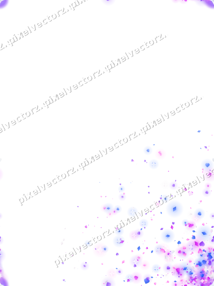 Nahtloser Glitzerfächer aus Herzen und Rauten auf transparentem Grund