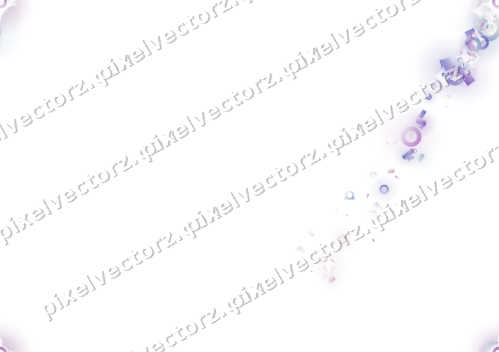 Nahtloser Sternenschweif in Violett und Blau auf transparentem Grund