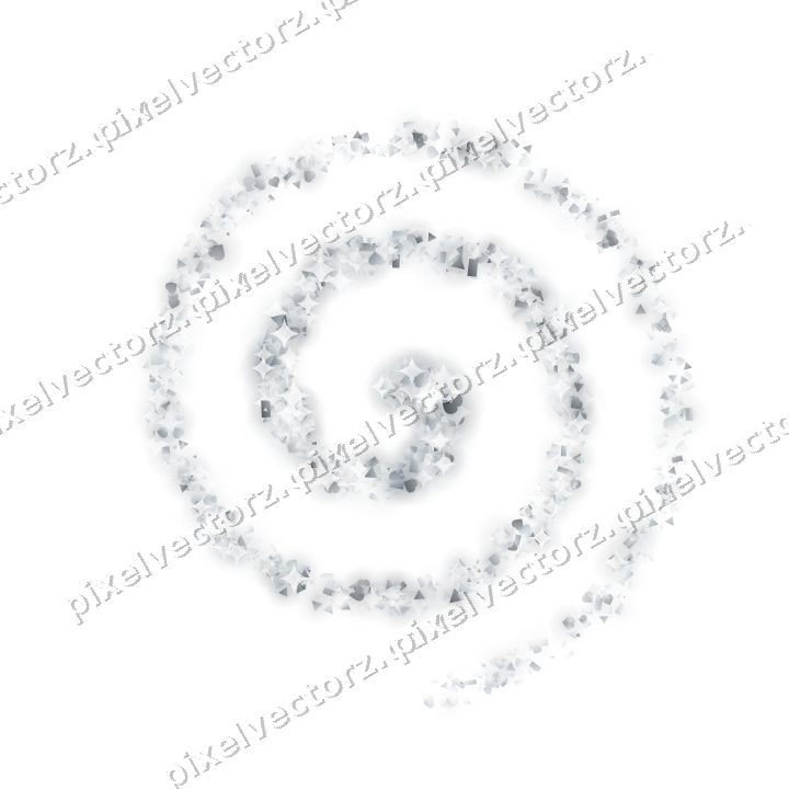 Nahtlose Glitzerspirale in Blassblau auf transparentem Grund