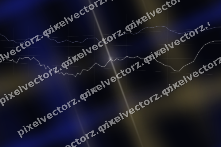 Nahtloser Neon Diagramm Hintergrund in Blau und Bernstein