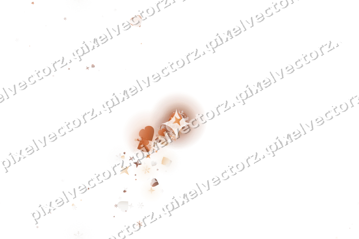 Nahtloser Glitzerfächer auf transparentem Grund