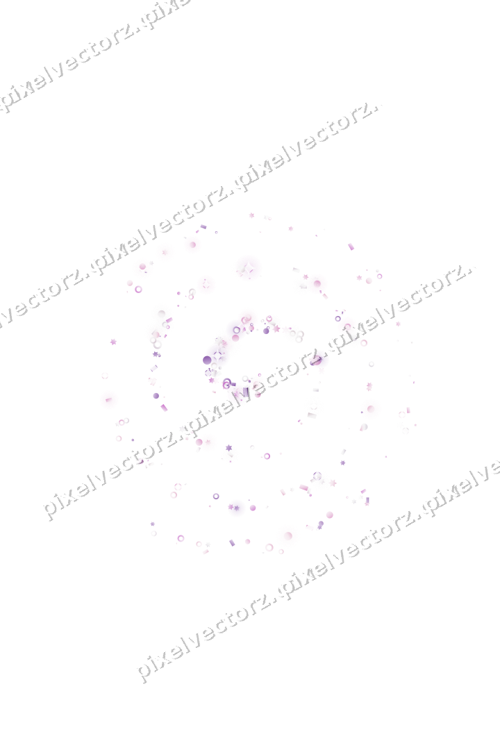 Nahtlose Glitzerspirale in Magenta und Violett auf transparentem Grund