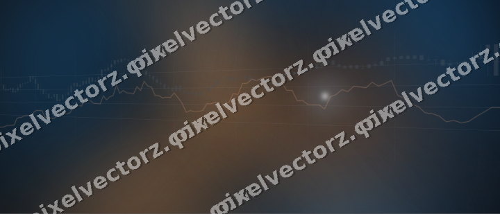 Leuchtender Neon Diagramm Hintergrund in Blau und Orange