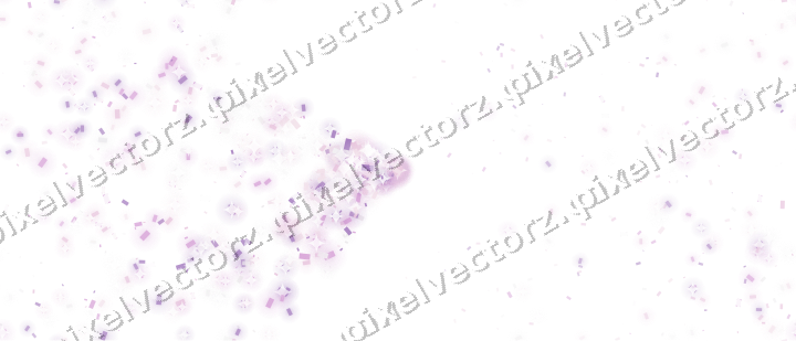 Nahtloser Glitzerfächer aus Konfetti auf transparentem Grund