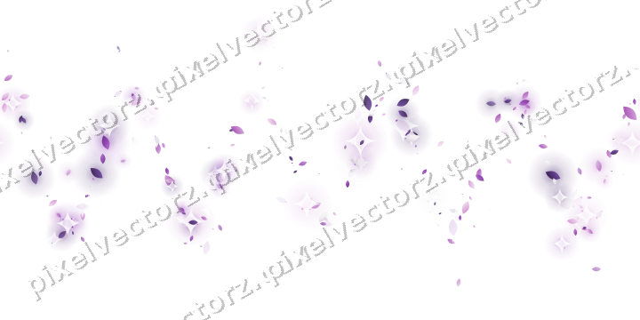 Nahtlose Glitzerwelle aus Tropfen in Violett auf transparentem Grund