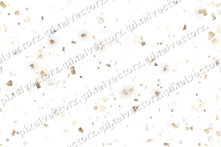 Nahtlose Glitzerstreuung in Bernstein auf transparentem Grund