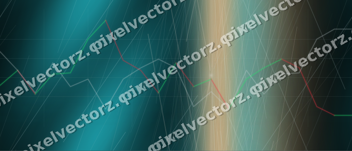 Nahtloser Neon Diagramm Hintergrund in Petrol und Orange