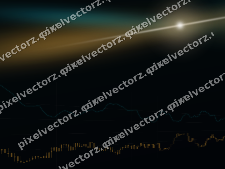 Leuchtender Neon Diagramm Hintergrund in Bernstein und Petrol