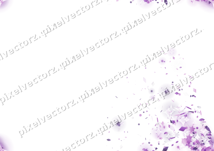 Nahtloser Glitzerfächer in Violett auf transparentem Grund