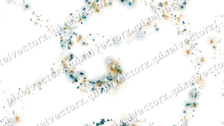 Nahtlose Glitzerspirale in Bernstein auf transparentem Grund