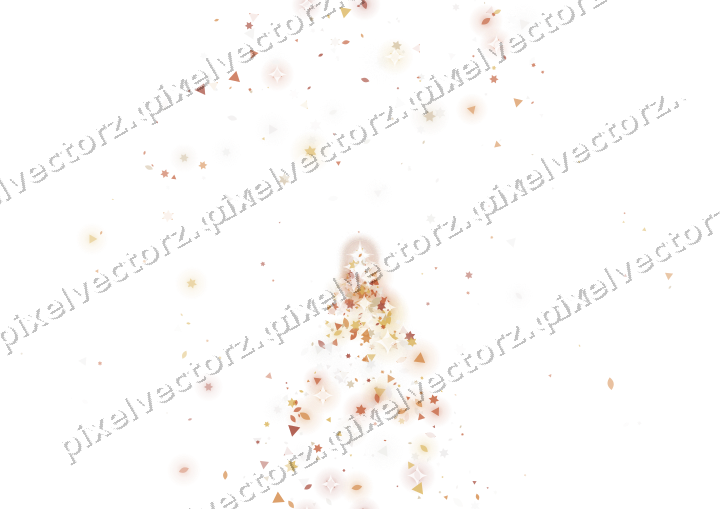 Nahtloser Glitzerfächer in Orange auf transparentem Grund