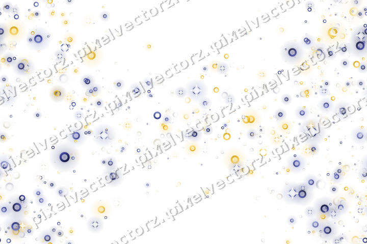 Nahtloser Glitzerkranz aus Ringen auf transparentem Grund