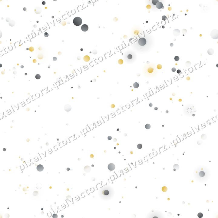 Nahtloser Glitzerkranz aus Punkten auf transparentem Grund