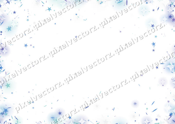 Nahtlose Glitzervignette in Blau und Türkis auf transparentem Grund