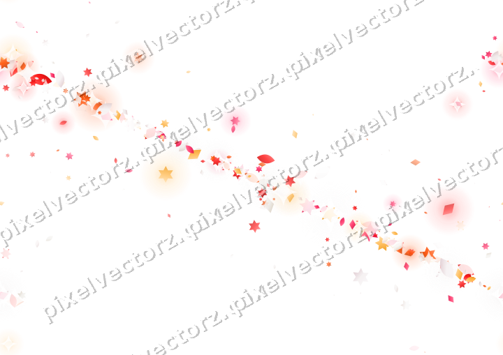 Nahtloses Glitzerband aus Sternen und Tropfen auf transparentem Grund