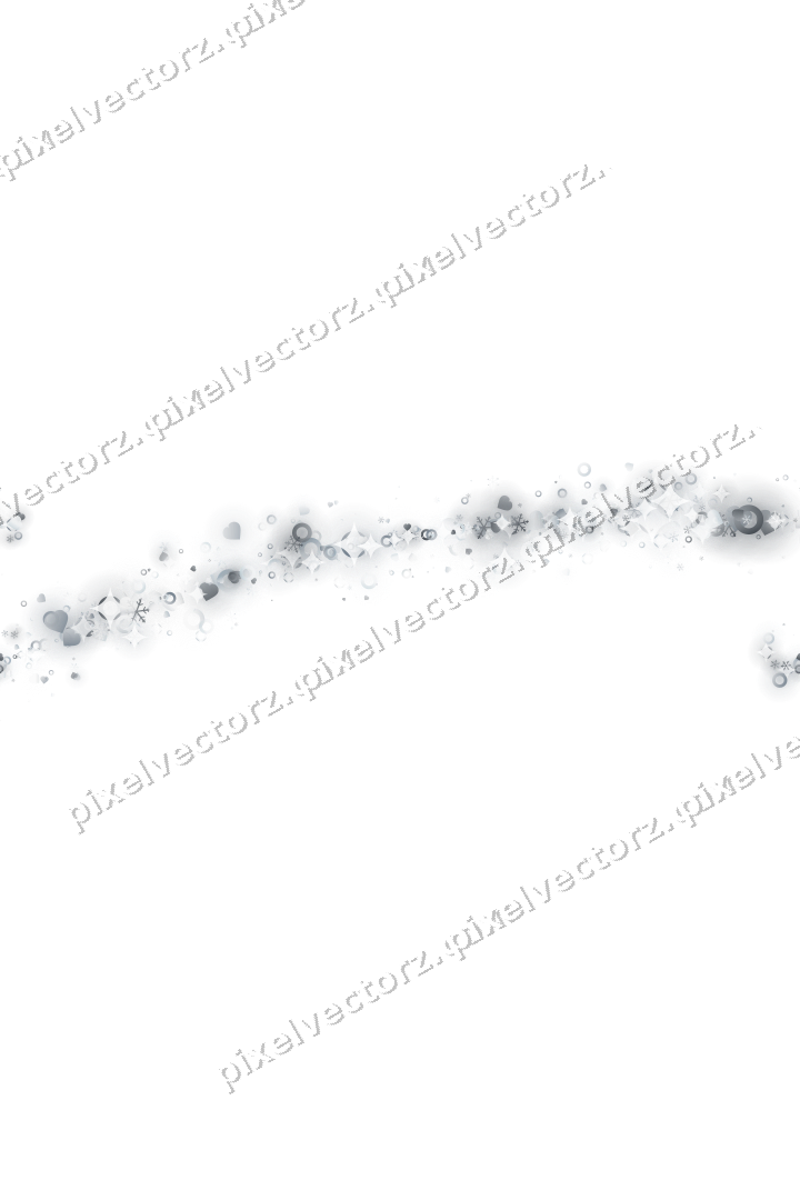 Nahtloser Glitzerbogen in Blassblau auf transparentem Grund