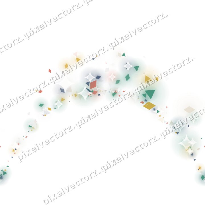 Nahtlose Glitzergirlande in Bernstein und Grün auf transparentem Grund