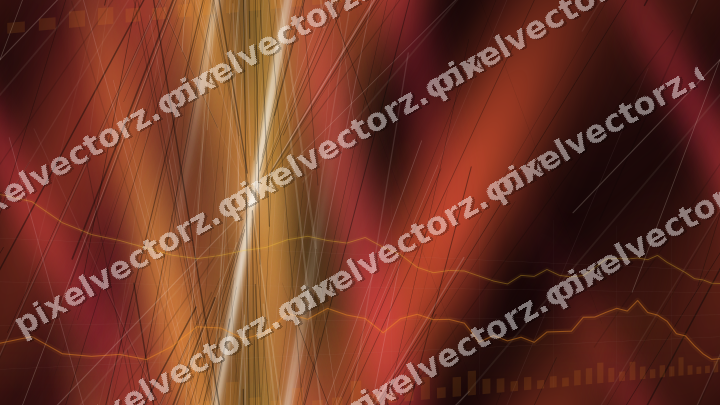 Nahtloser Neon Diagramm Hintergrund in Orange und Bernstein