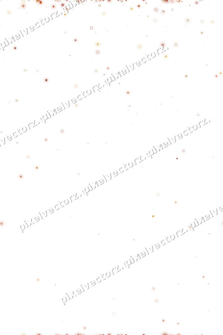 Nahtloser Glitzerregen in Orange und Bernstein auf transparentem Grund
